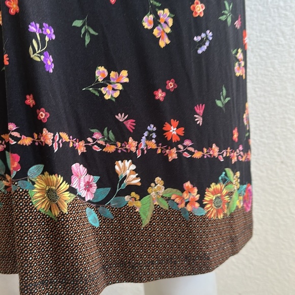 JOHNNY WAS Nani Twist-Front Mini Shift Dress - Picture 7 of 10